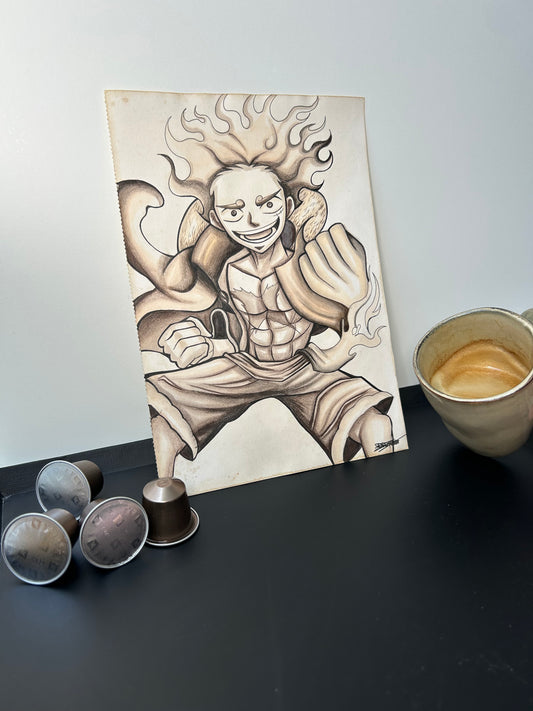 Luffy Gear 5 au café