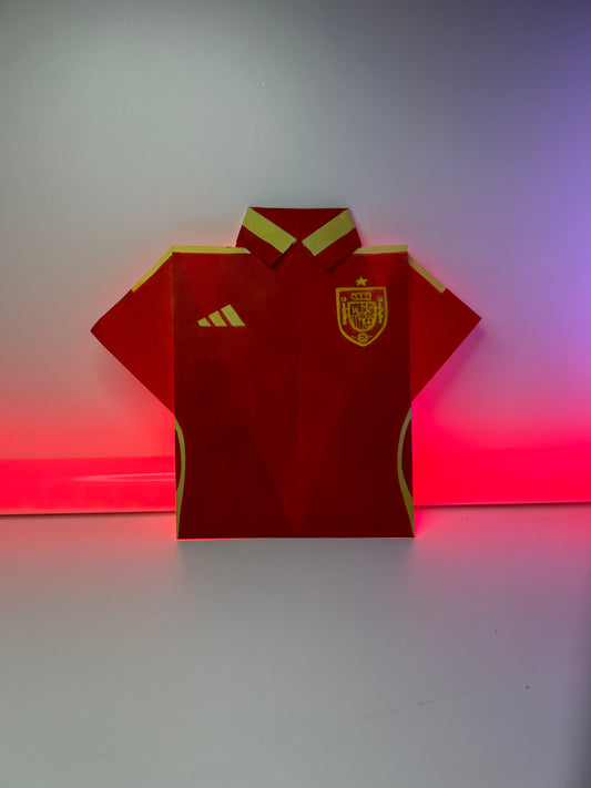 Maillot de l'Espagne en Origami