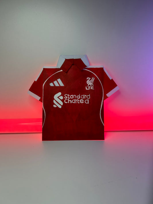 Maillot de Liverpool en Origami