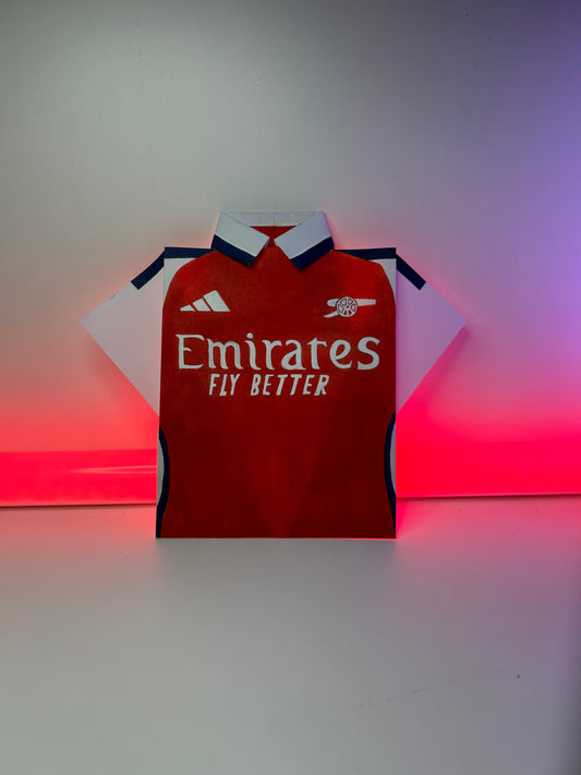 Maillot Arsenal 25/26 en Origami