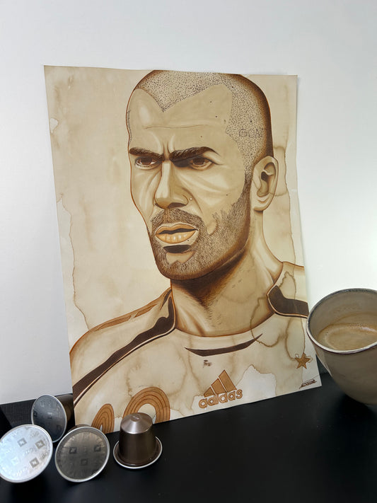 Zinédine Zidane au café/ édition football